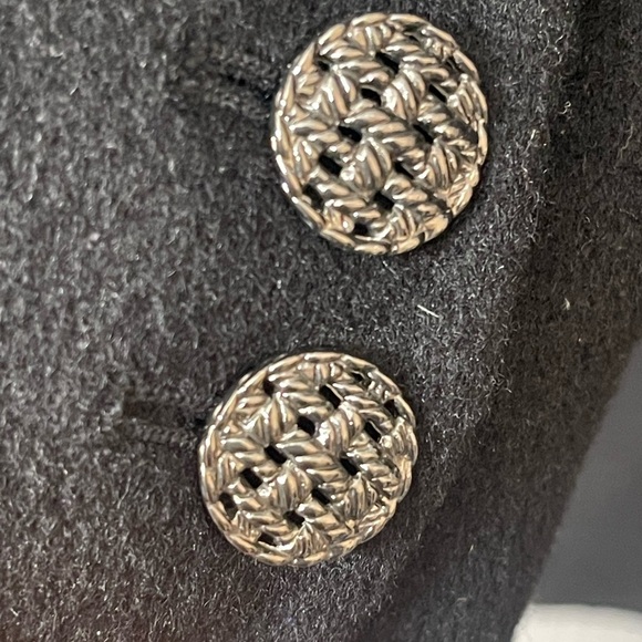 ST.JOHN
SEWN BY HAND wool black large coat size 10 - Picture 15 of 16